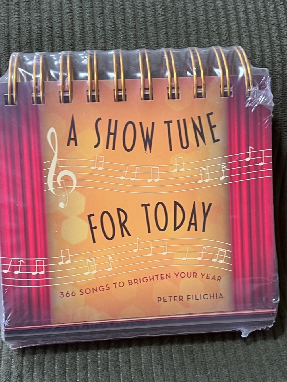 A Show Tune For Today Spiral Flip Calendar - Musical Design